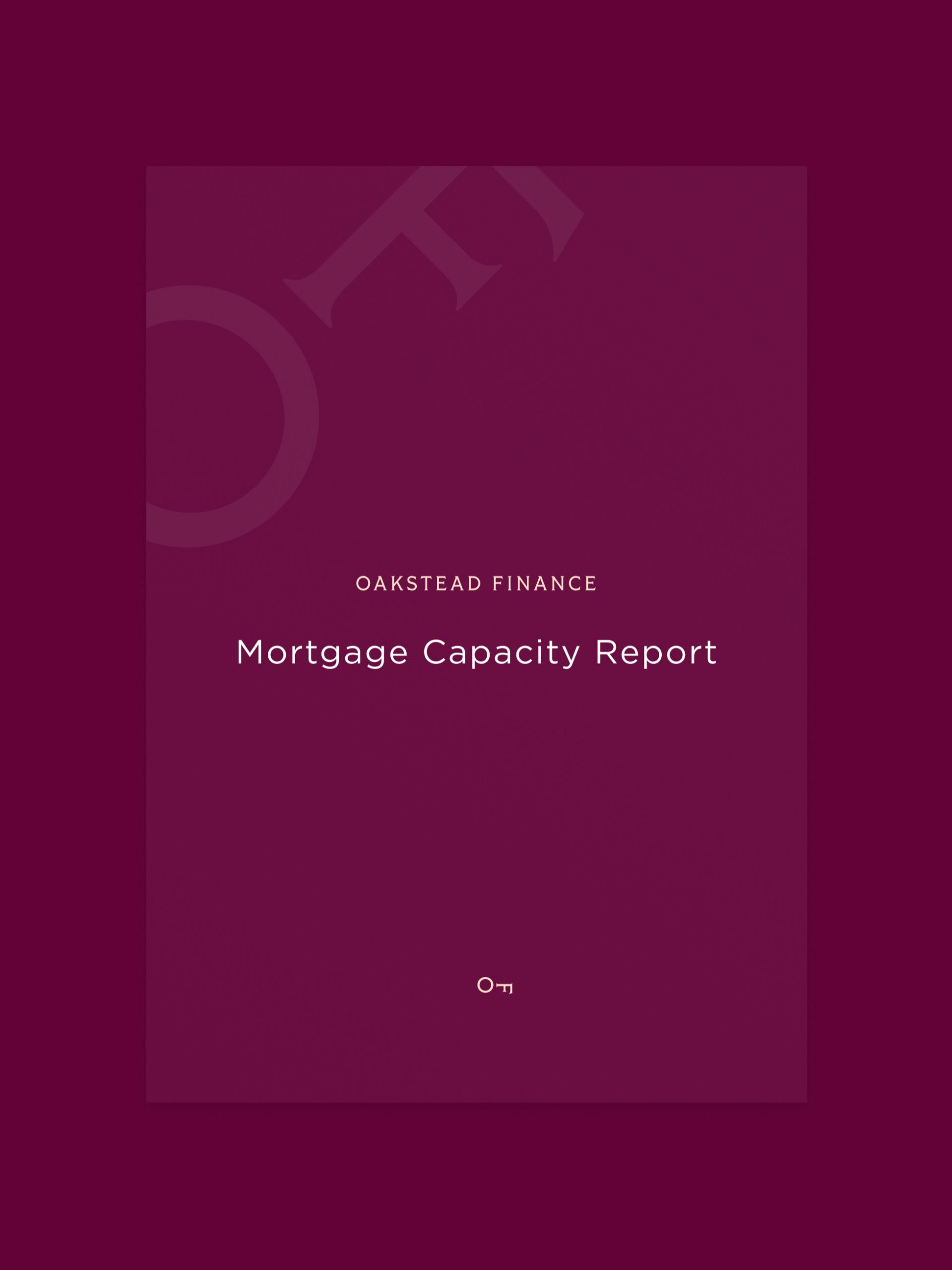 Mortgage Capacity Report